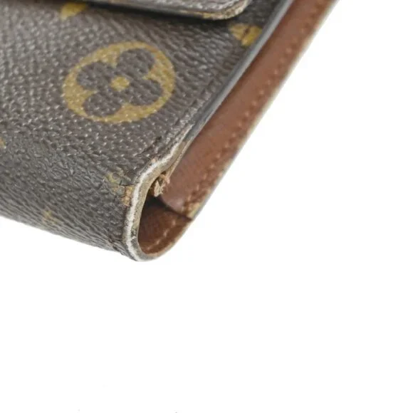 LOUIS VUITTON LV Logo 2 Set Bifold Wallet Monogram Leather Brown 01KP392 - Picture 3 of 9